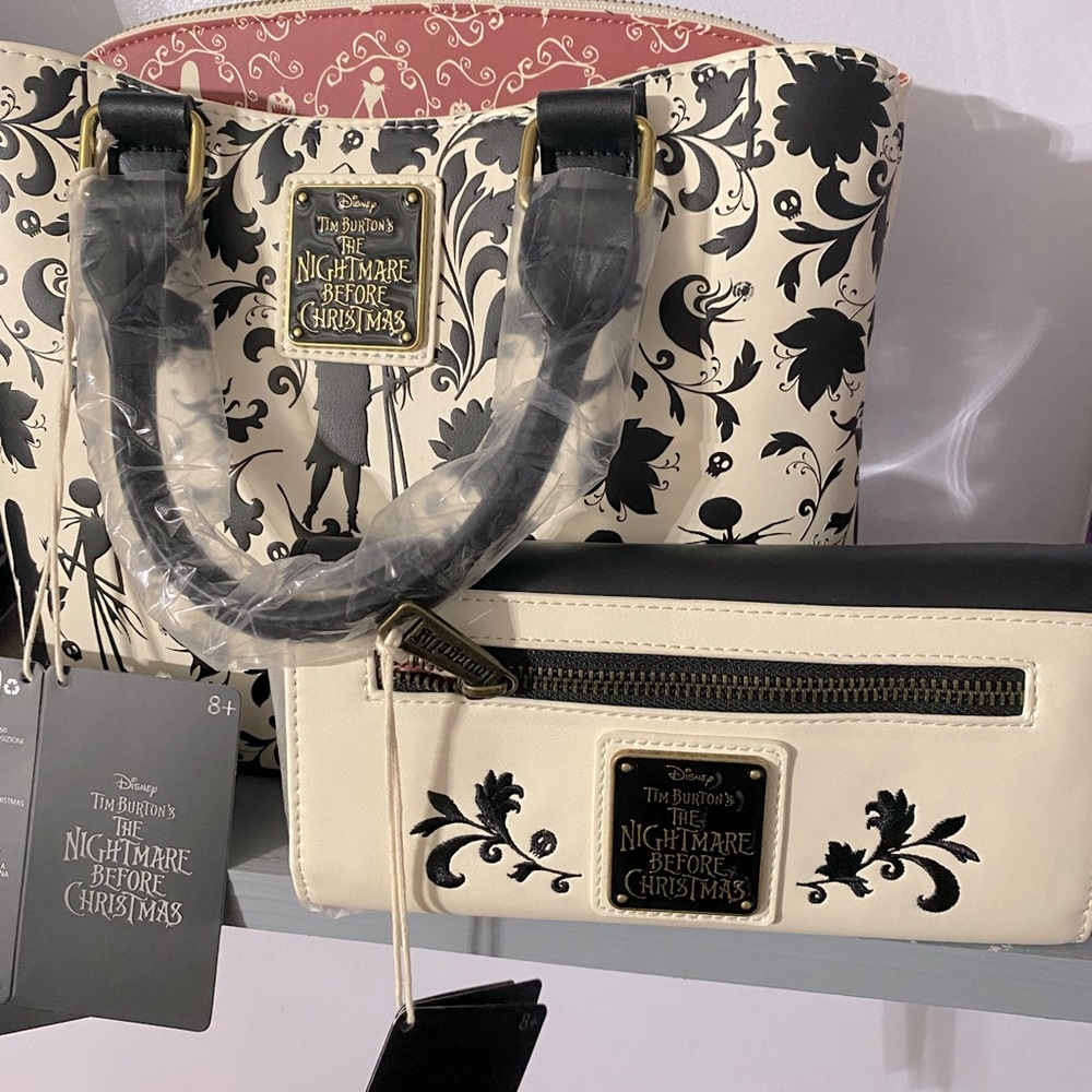 Loungefly Nightmare before Christmas handbag with matching wallet